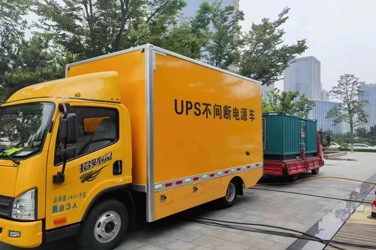 厦门发电机租赁施工现场
