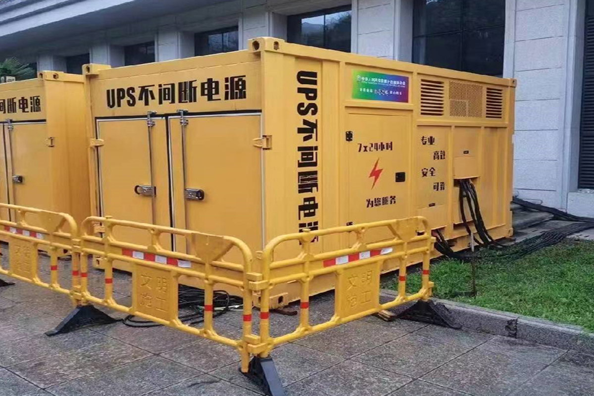 厦门发电机租赁施工现场